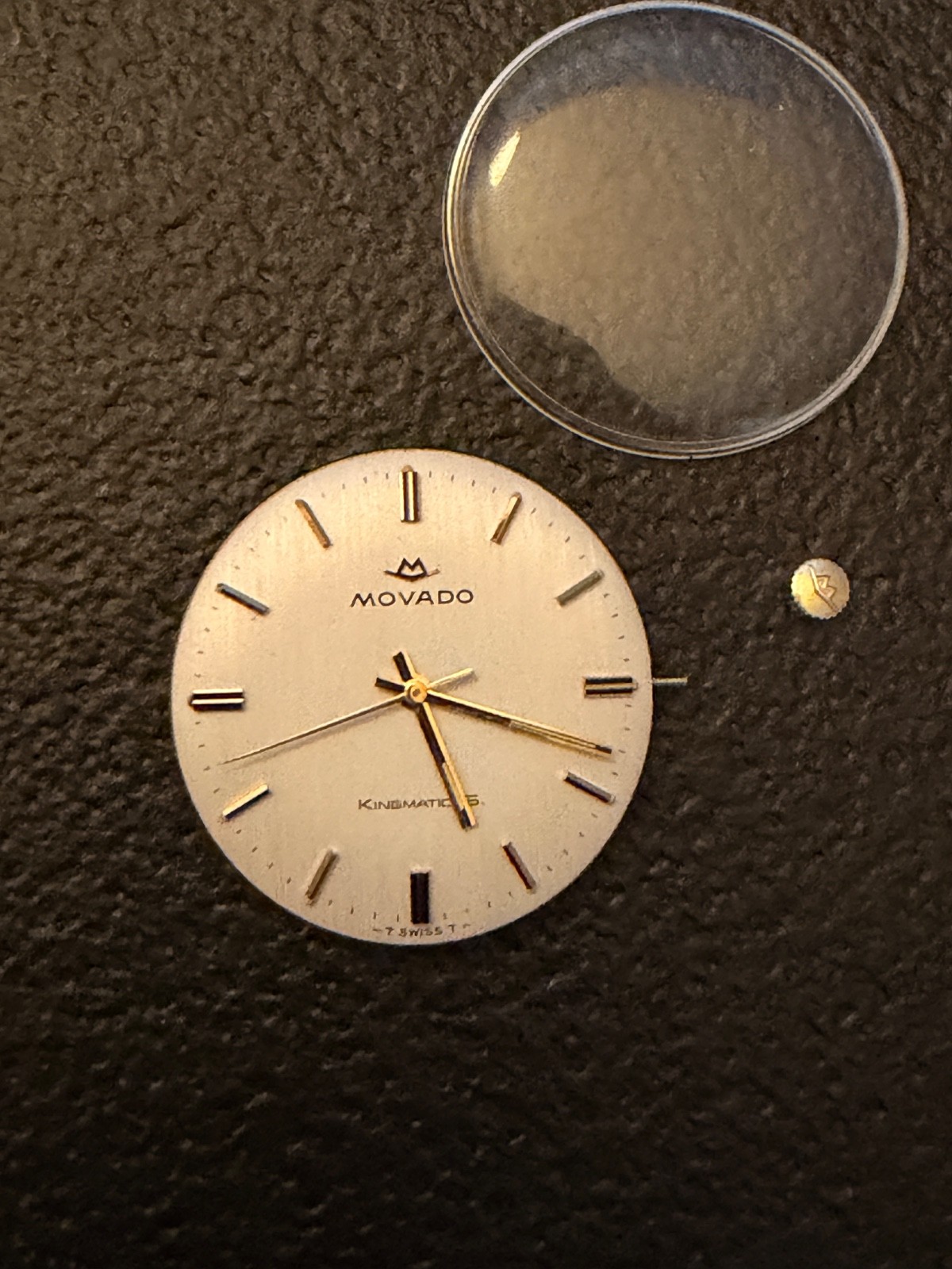 MOVADO Kingmatic S 380 Movement, Parts Dial Hands Crown Project