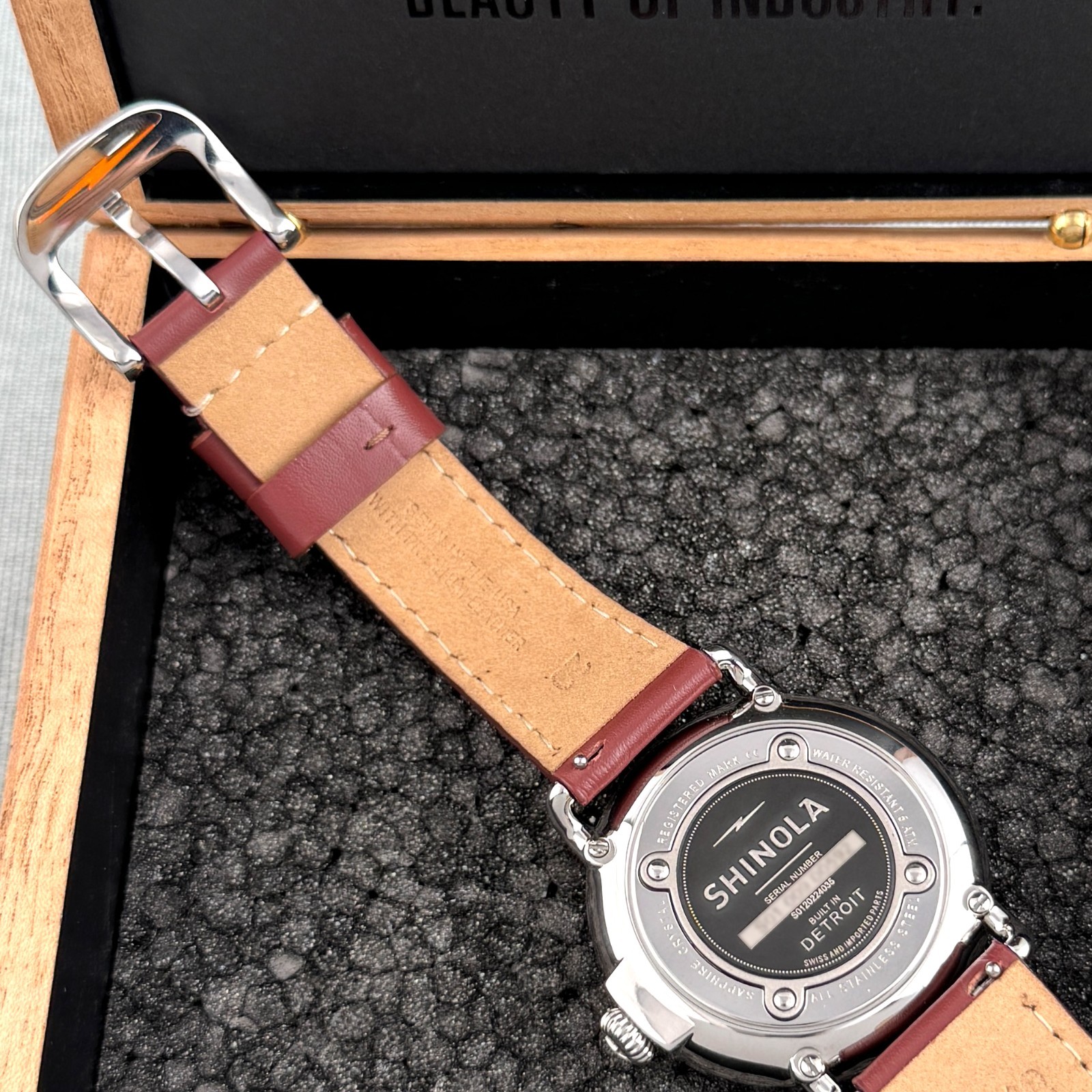 Shinola Runwell Watch 41mm Slate Blue Dial Argonite 1069 Men’s Watch S0120224035
