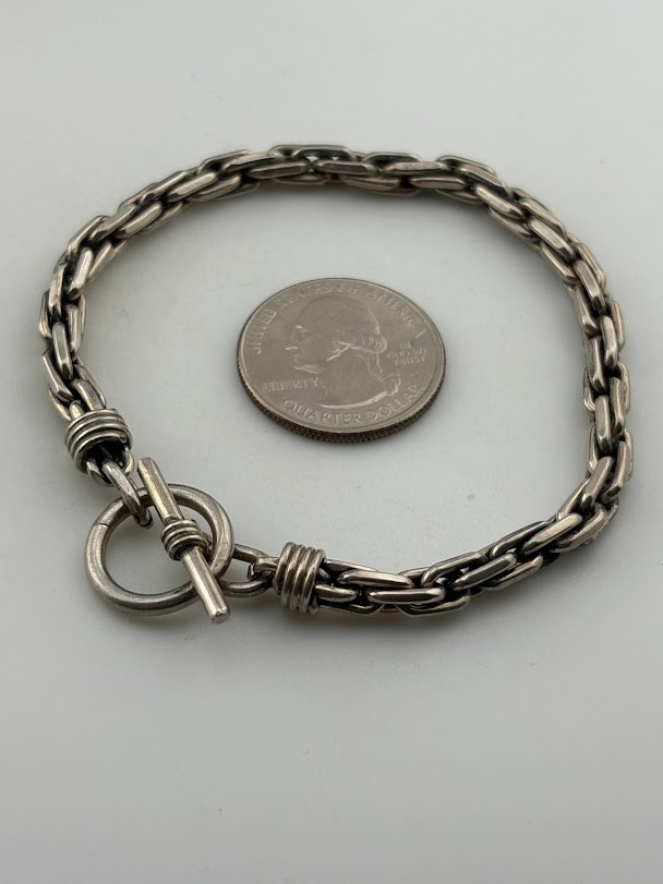 925 STERLING SILVER 5MM PRINCE OF WALES CHAIN BRACELET 8″ UNISEX 25.5G 1639
