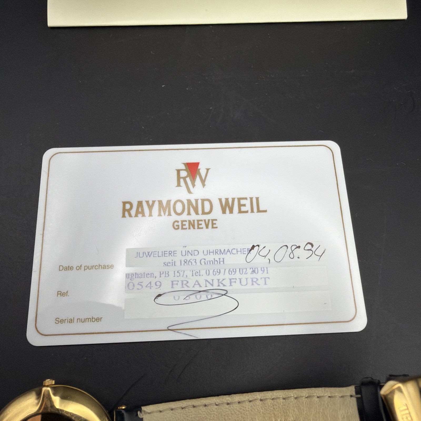Vintage Raymond Weil Othello Ultra-Thin Dress Watch 128-2 – Full Provenance 1994