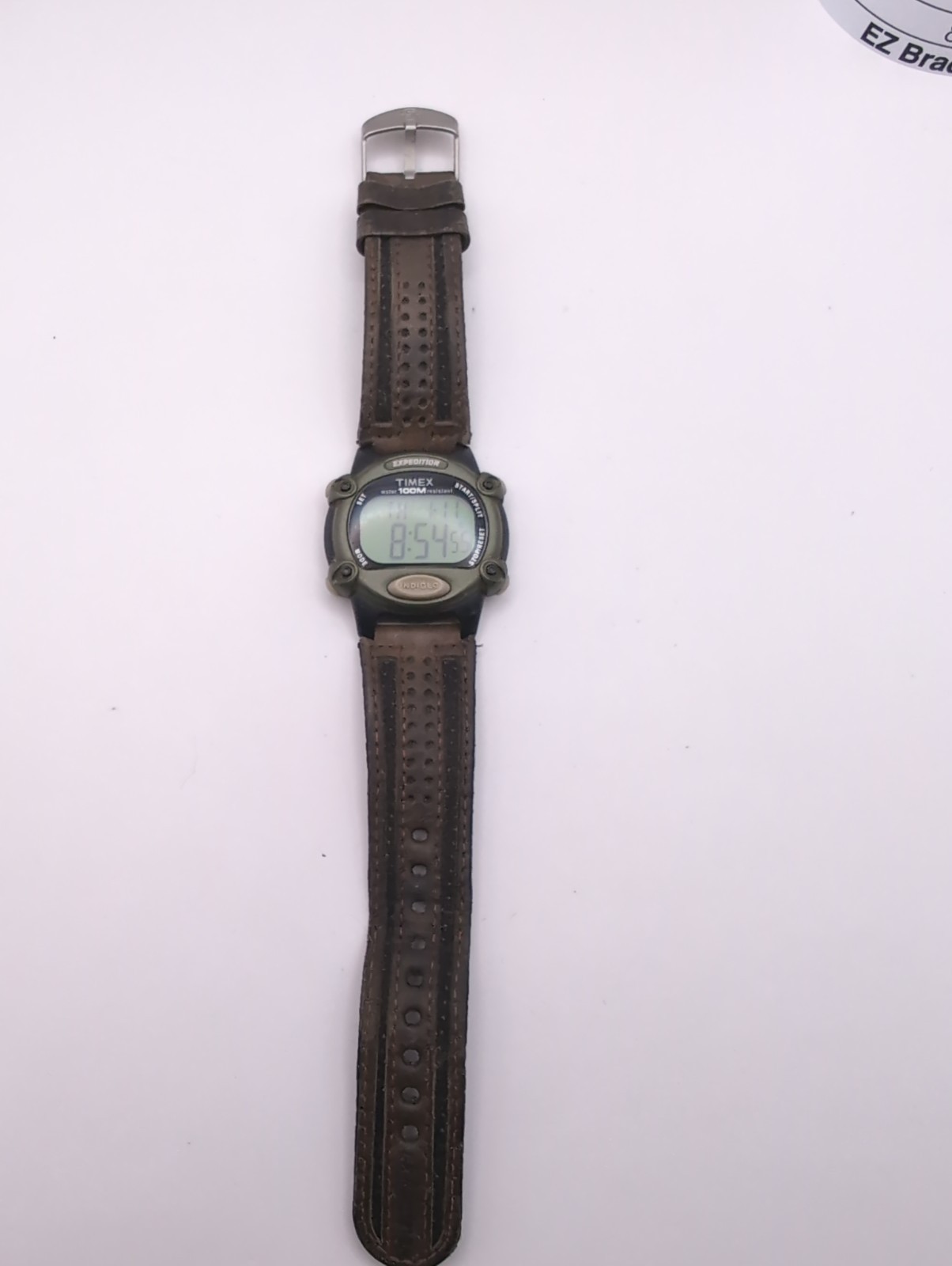Timex Expedition 866 Digital Watch Men Green Black Case Indiglo New Battery