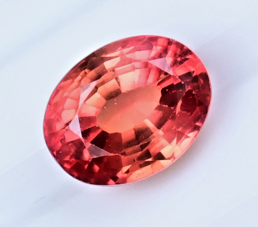 5.60 Ct Natural Myanmar Orange-Red Spinel Oval Cut Certified Gemstone