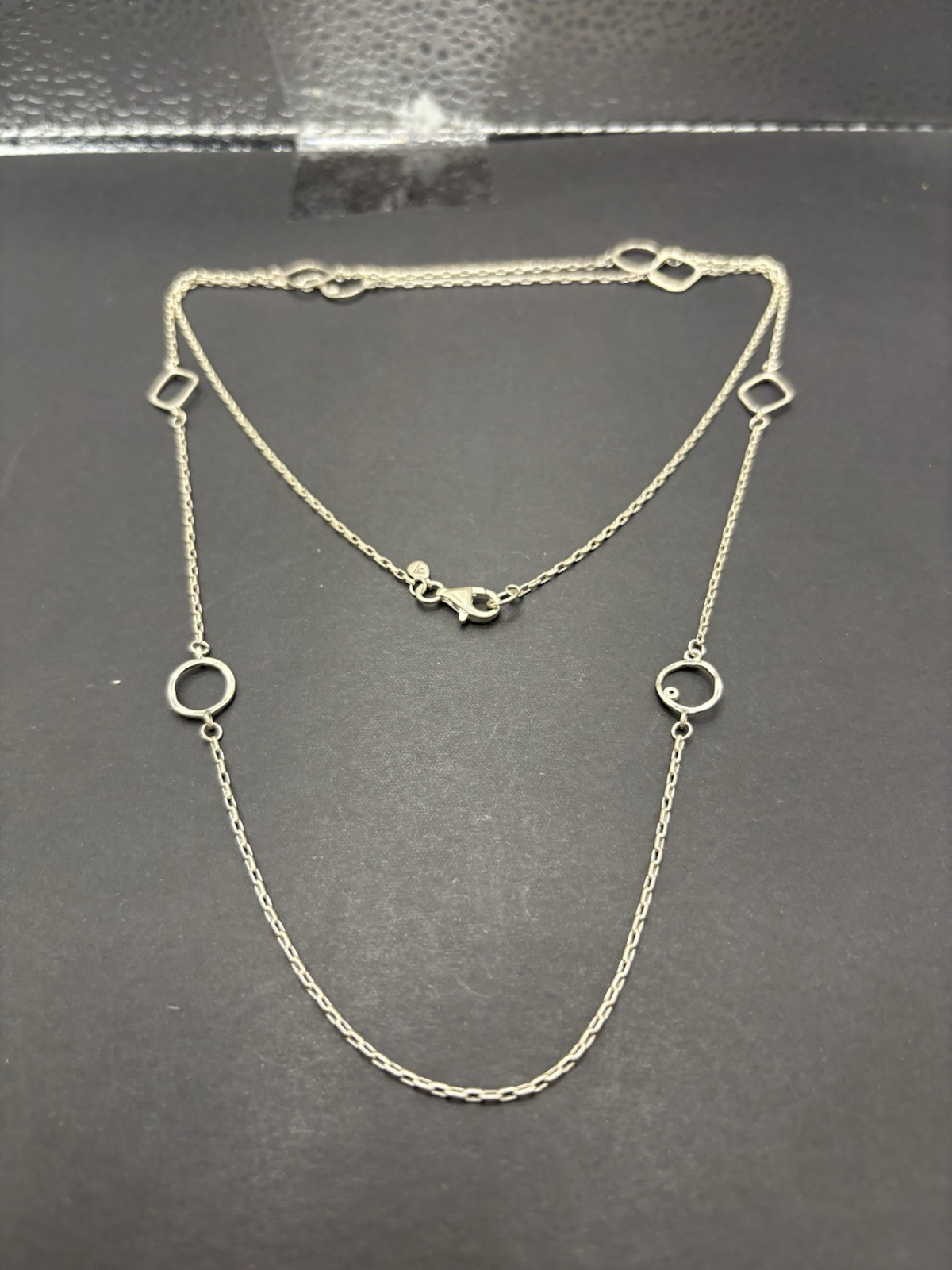Silpada 34″ Sterling Silver Station Necklace 925 7 Grams G7