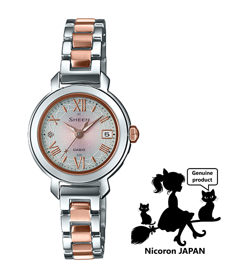 CASIO SHEEN Women’s Watch SHW-5300DSG-4AJF Solar powered Kawaii cute JAPAN
