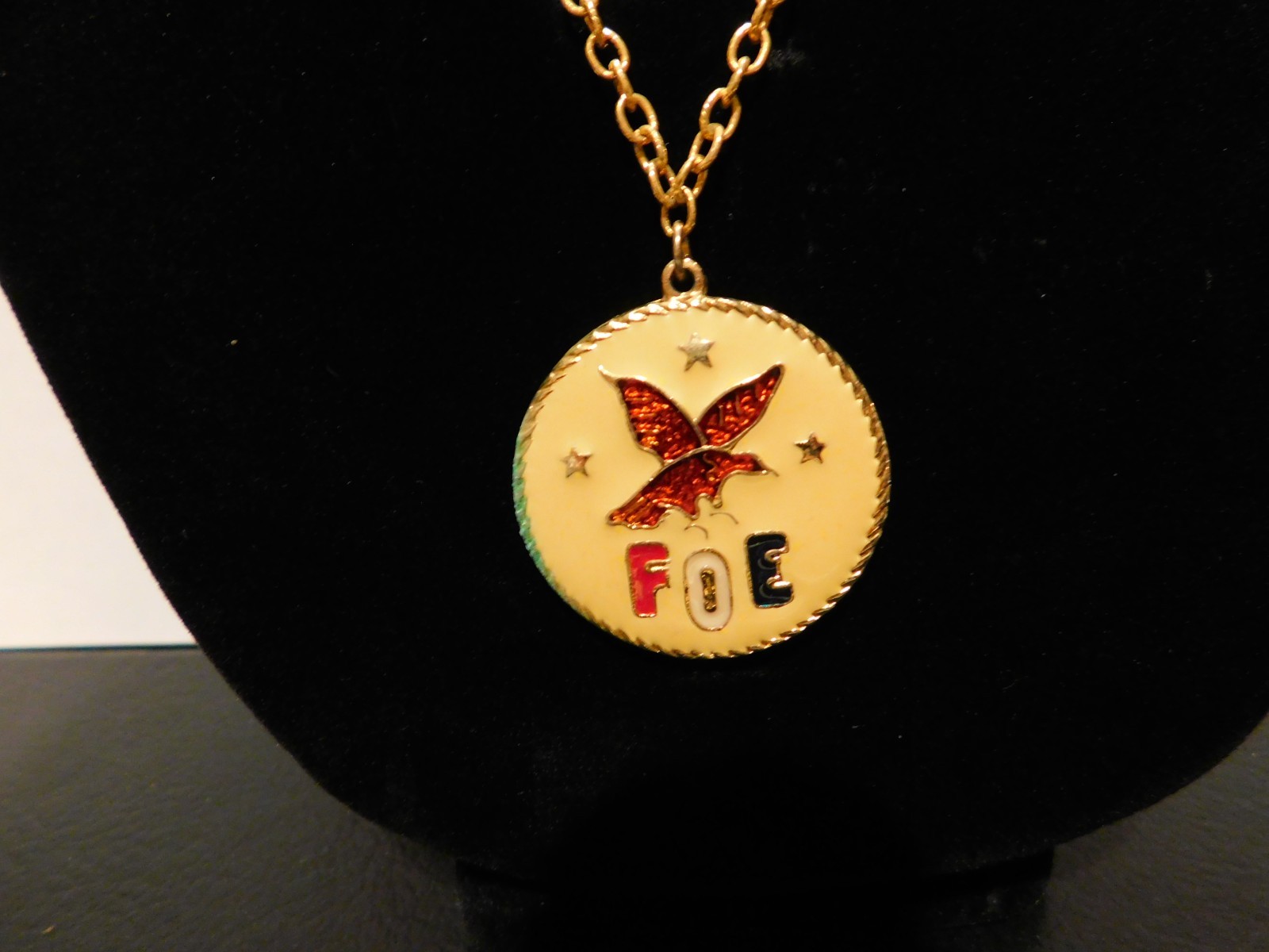 Pair of F.O.E Pendant Necklaces(23″ & 16″) See Photos for Details