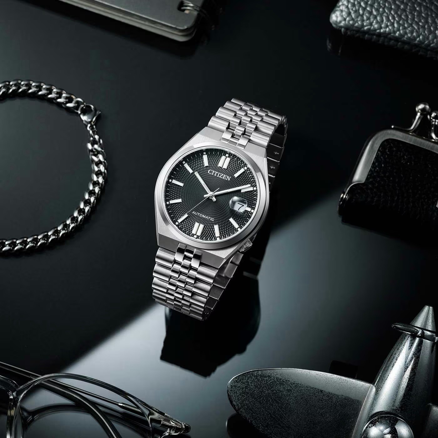 Citizen Tsuyosa 60 NK0020-55E Automatic 37mm Black Dial Sapphire Watch