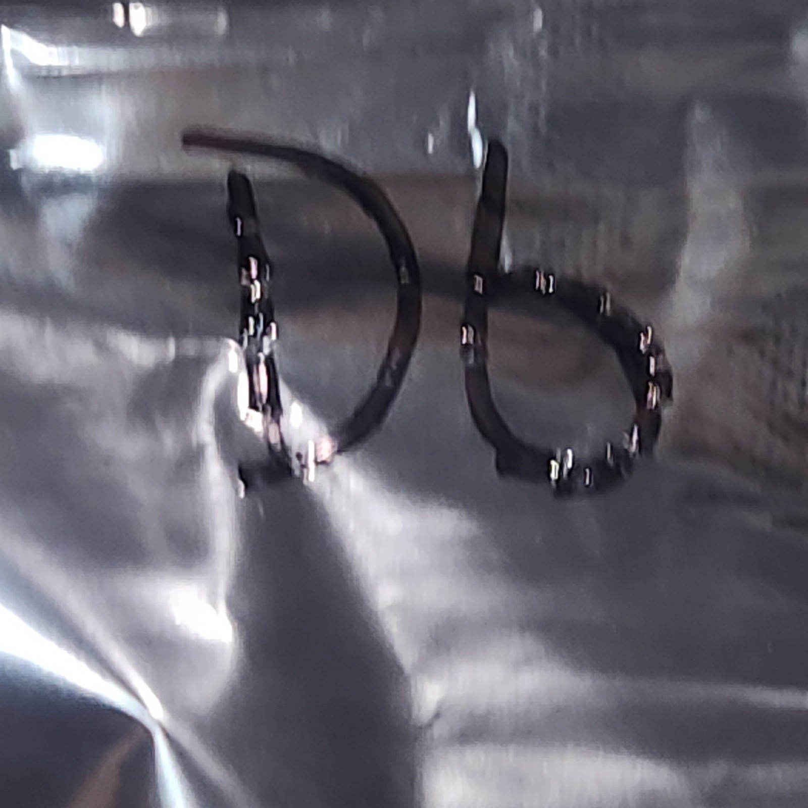 Oscar de la Renta Gold Leaf Crystal Dangle Clip On Earring Amber Tiger Eye Resin