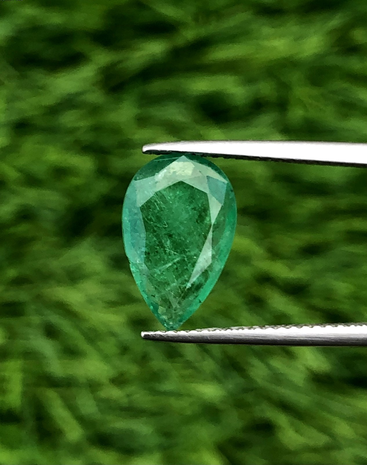 Natural 2.55 CT Emerald Pear Shape From Zambia Amazing Charming Loose Gemstone