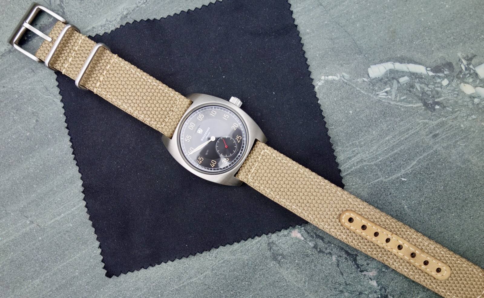 Mint Merkur 38mm Seagull ST1712 Auto Jumping Hour Military Style Field Watch