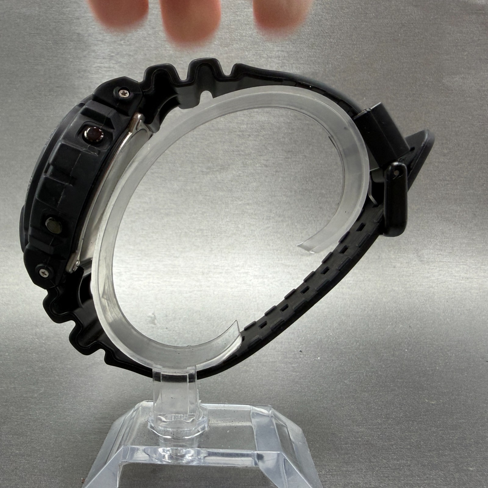Casio G-Shock DW-6900MS Watch Men 51mm Black Red Alarm Chrono Digital New Batt