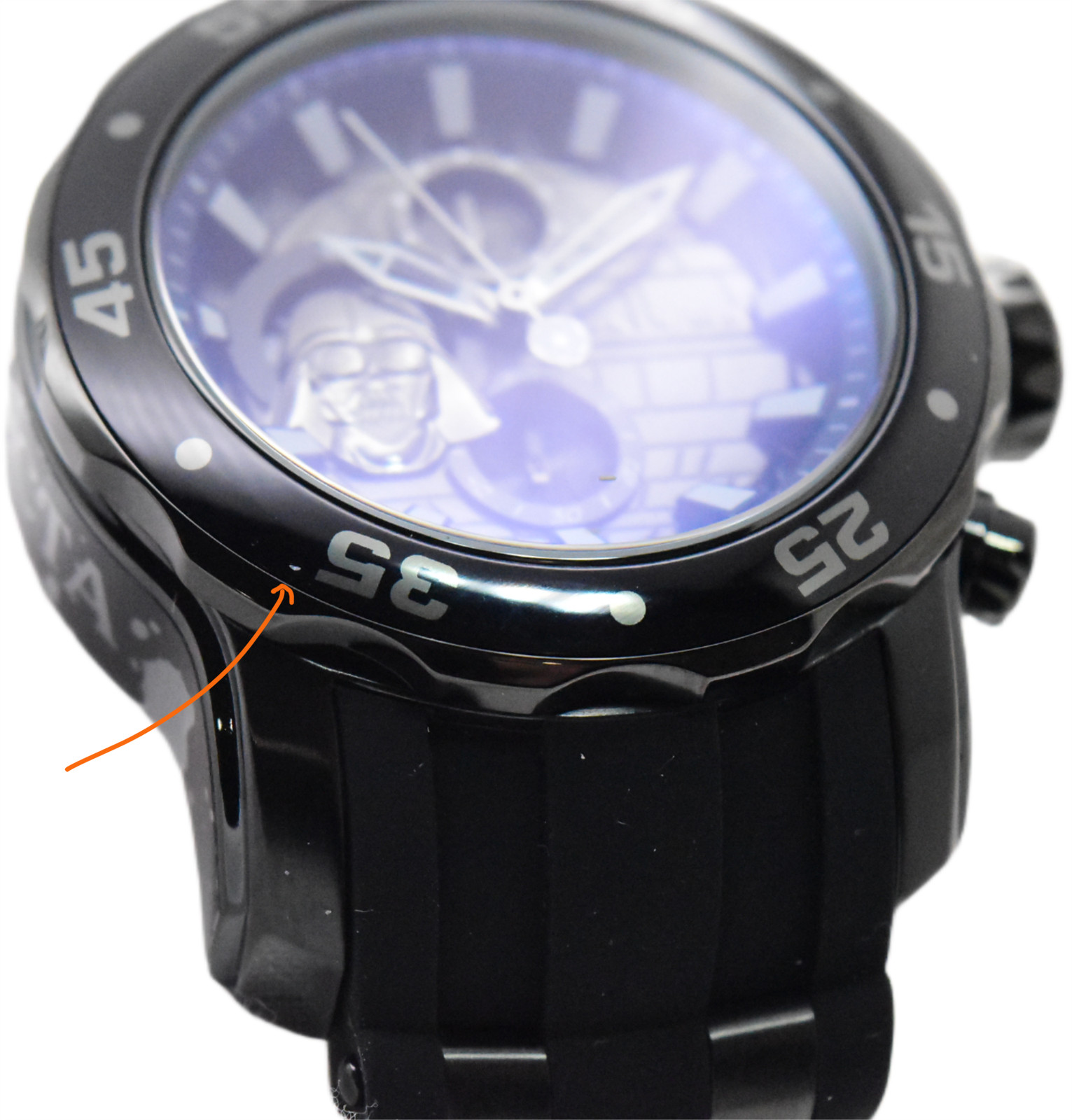 Invicta Star Wars Darth Vader Mens 48mm Limited Edition Black Chrono Watch 32526
