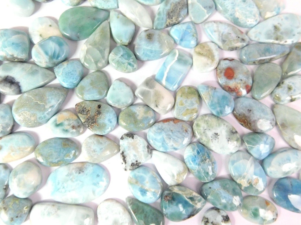 Sky Blue Larimar Loose gemstones For Jewelry Making Wholesale Lot 71250