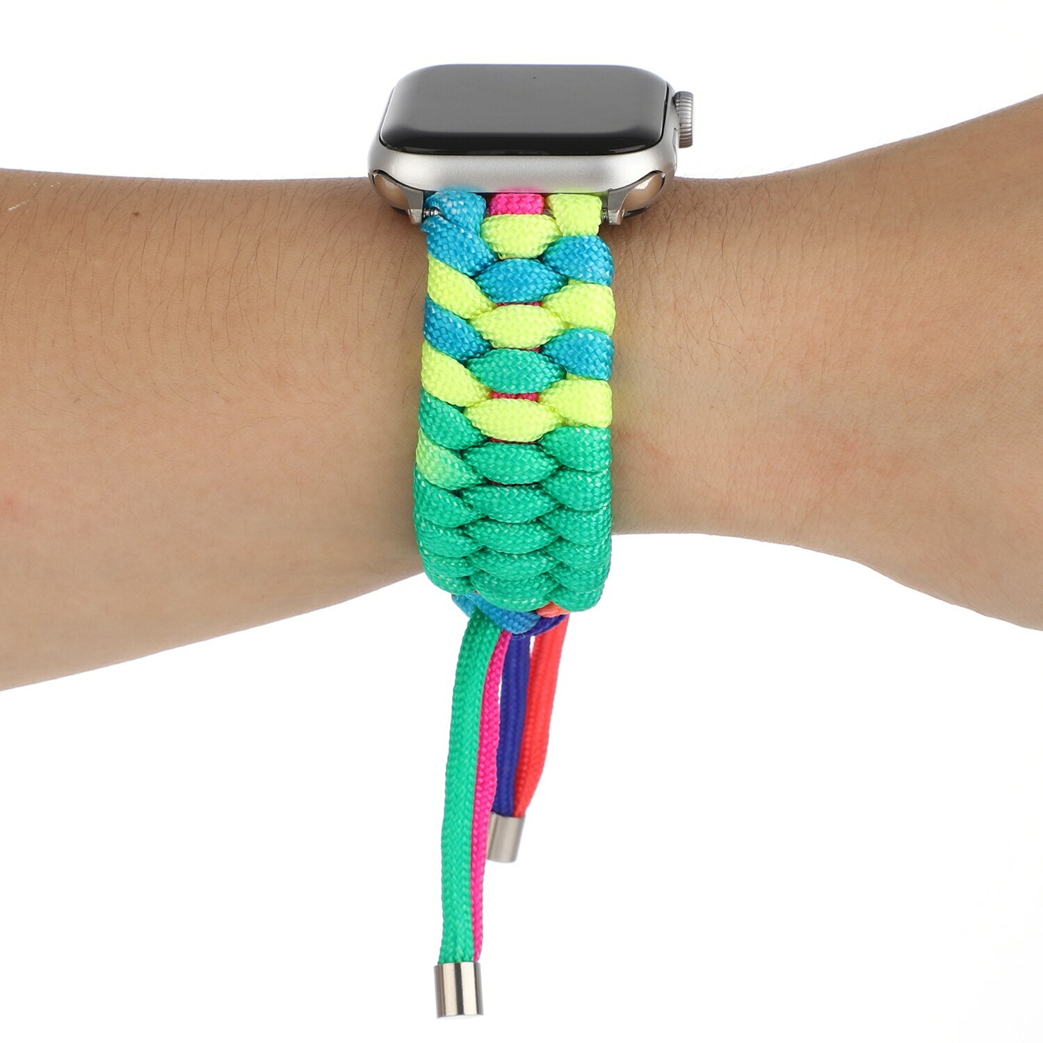 Nylon Braided Loop Strap iWatch Band For Apple Watch Series 6 SE 5 4 3 40mm 44mm