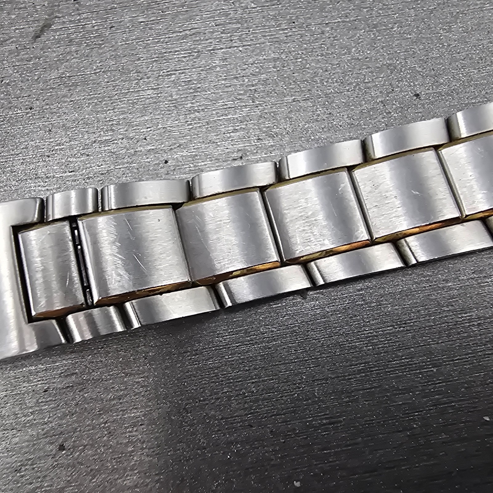 Movado Museum Bracelet 18mm Two Tone Stainless Steel Butterfly Clasp 85-G1-885