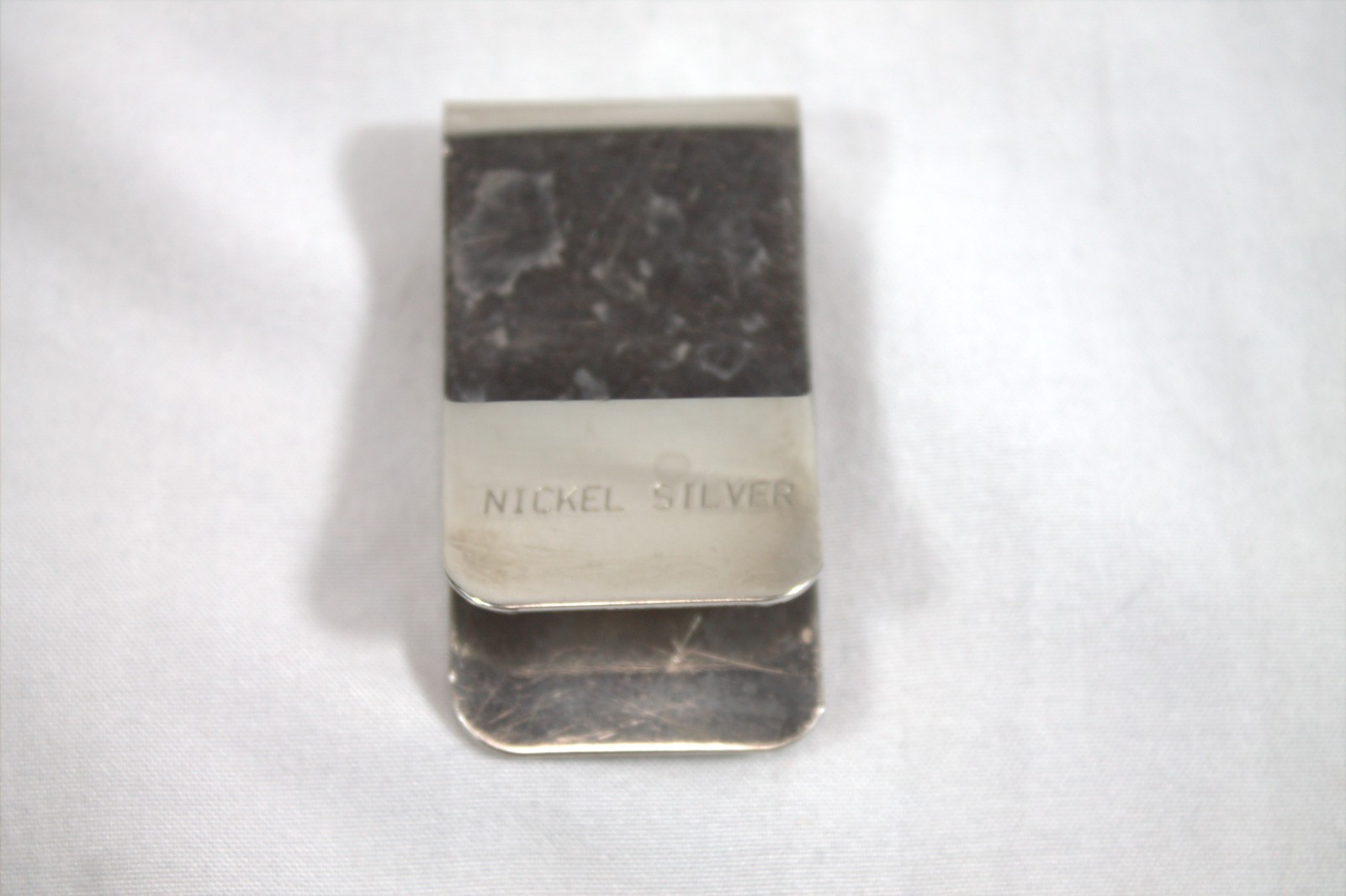 Nickle Silver Eagle Money Clip with blue/red stones
