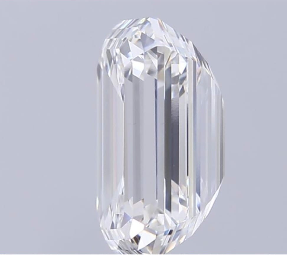 1.5 Ct Emerald Cut IGI Certified Lab Grown CVD Diamond F Color VVS2 Clarity