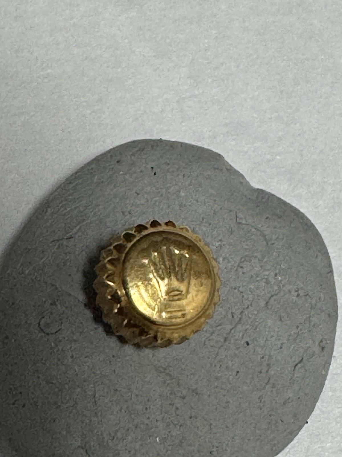 Rolex 5.4mm Twin lock Crown, Tested 18k, Look/Read