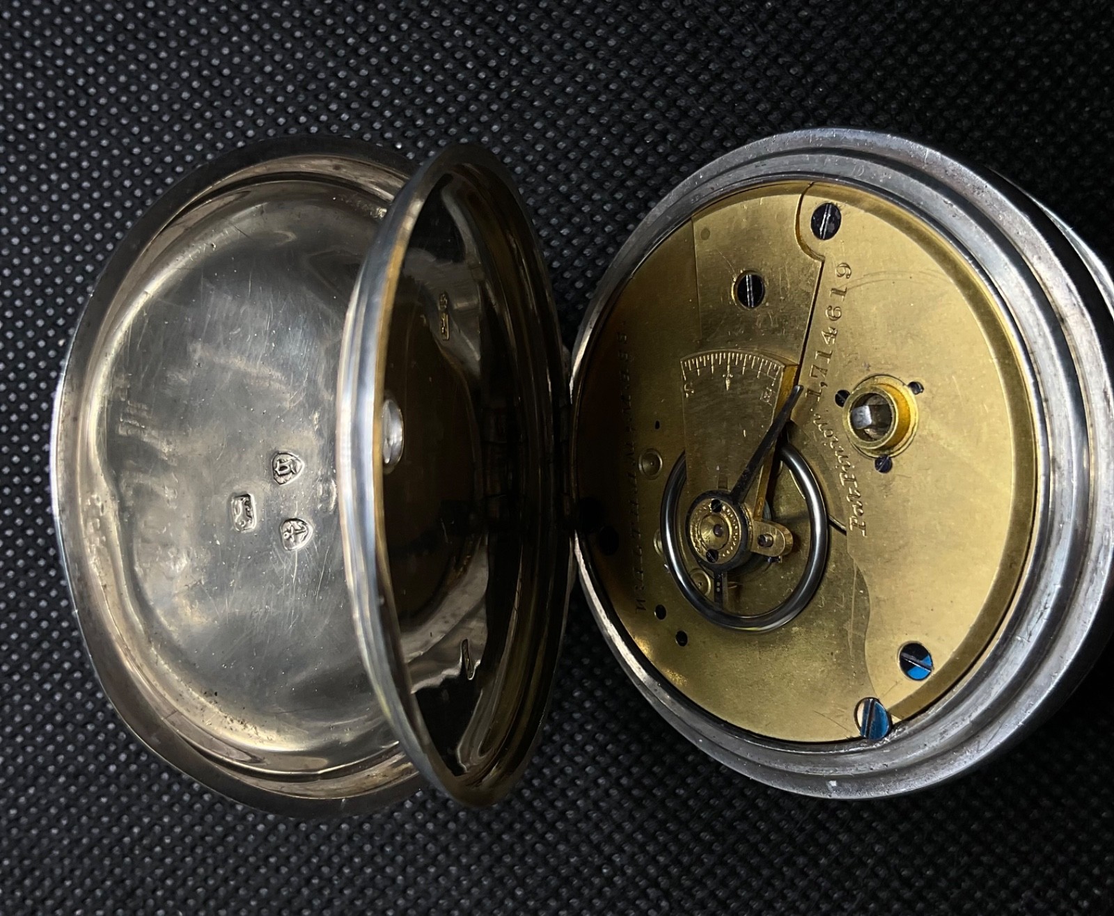 c.1882 Waltham Sterling Silver model 1877 size 18 model 1877