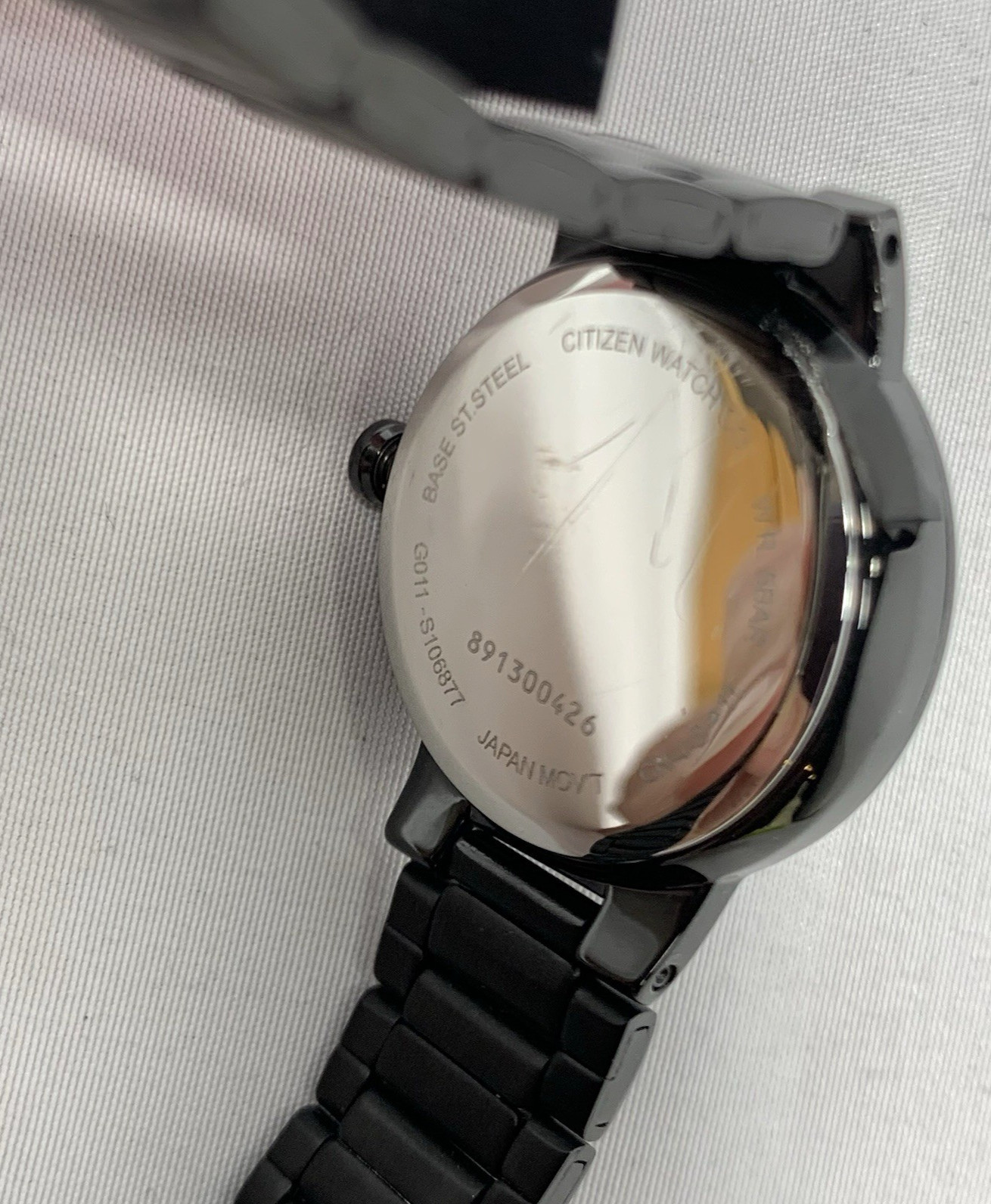 Citizen Quartz Watch Womens G011-S106877 Black Metal Bracelet Japan NEW BATTERY