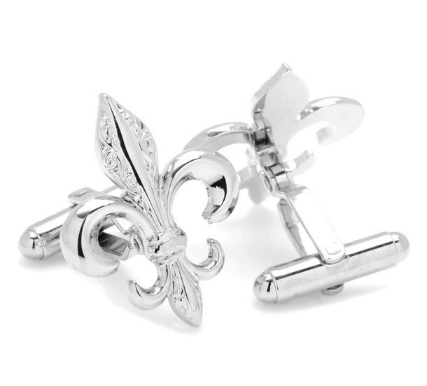 Spectacular Fleur de Lis Design 935 Argentium Silver Men’s Cufflinks