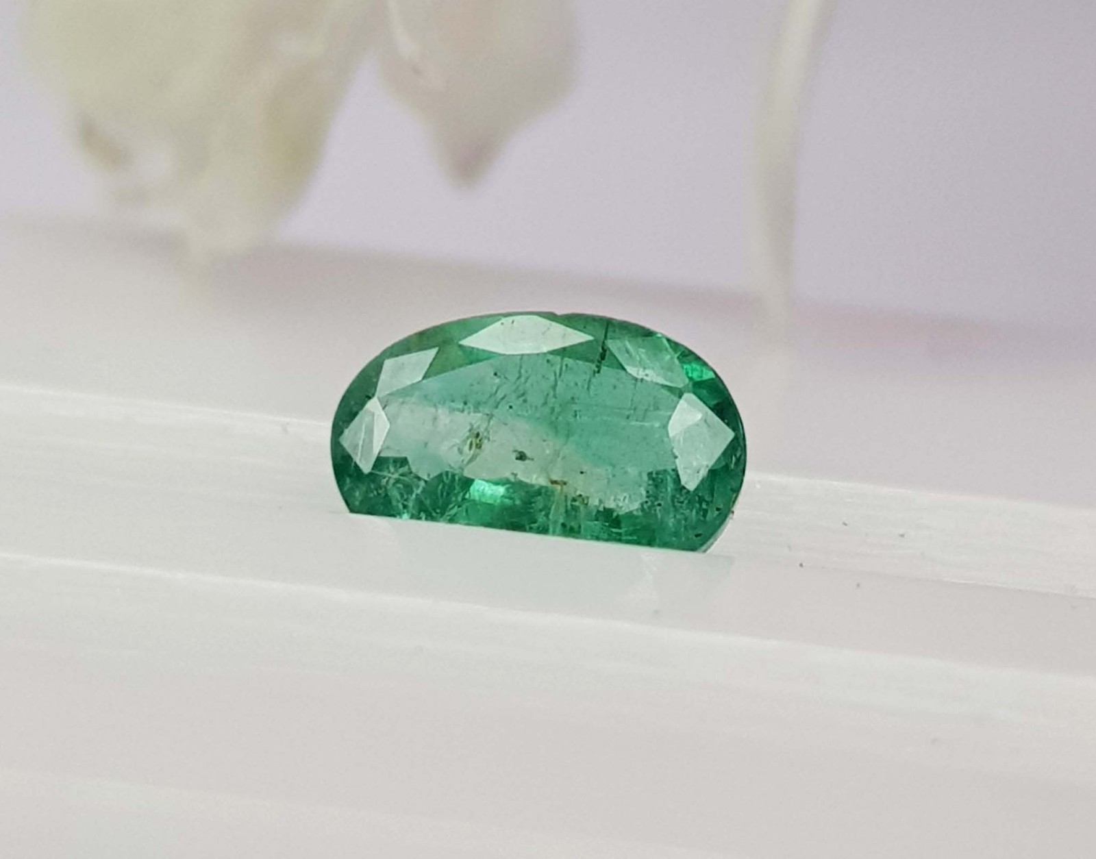 0.66 Ct Natural Emerald Oval Cut Rich Green Zambian Mines Top Quality Gemstone