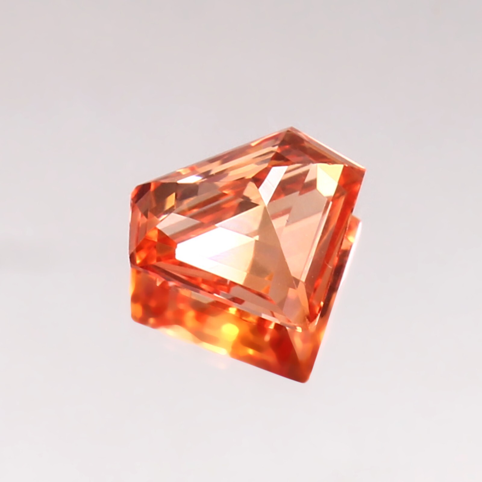 AAA Natural Ceylon Padparadscha Sapphire Loose Pentagon Gemstone Cut 4.60 Ct