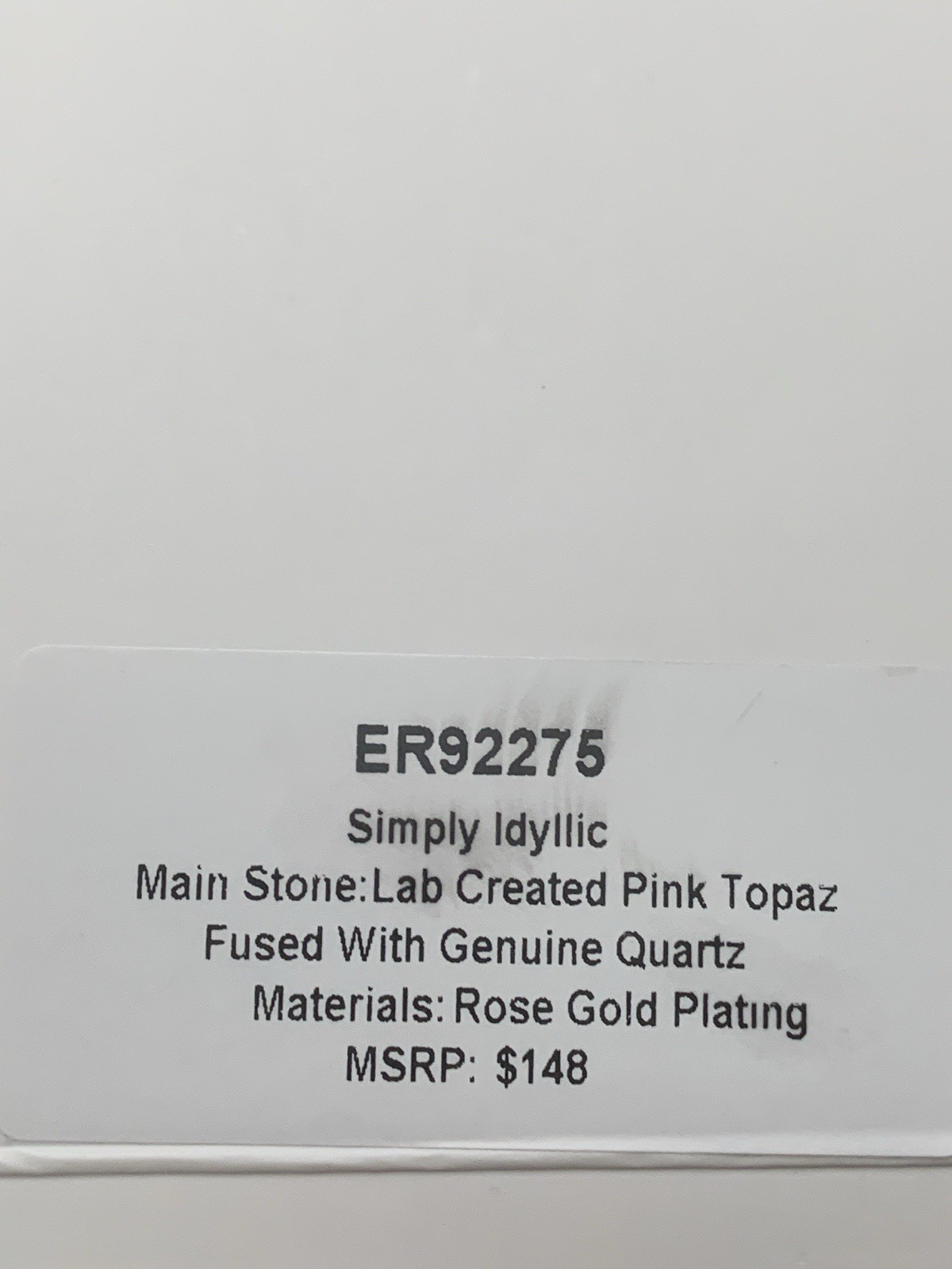 Bomb Party Earrings ER92275 Simply Idyllic Resort Wear Pink Topaz Quartz RG