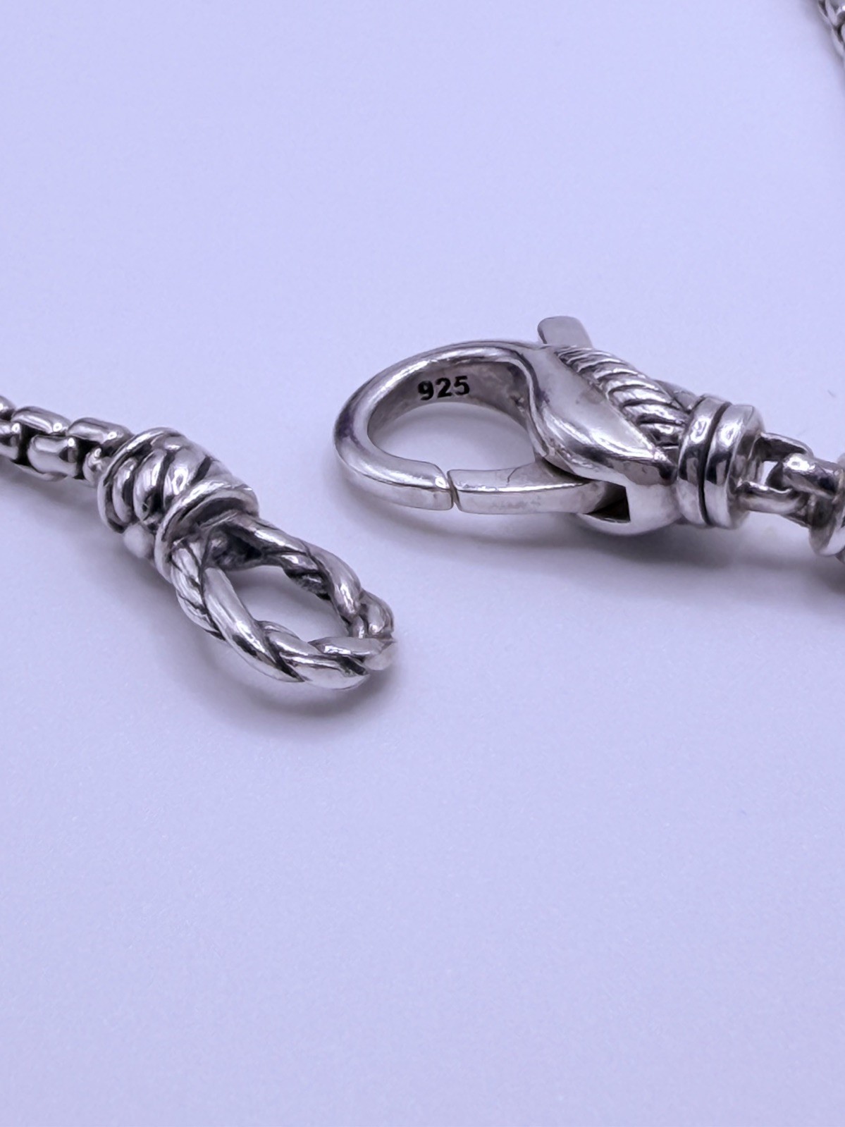 🌷JAI BY JOHN HARDY STERLING 2.7 SILVER BOX CHAIN 36”