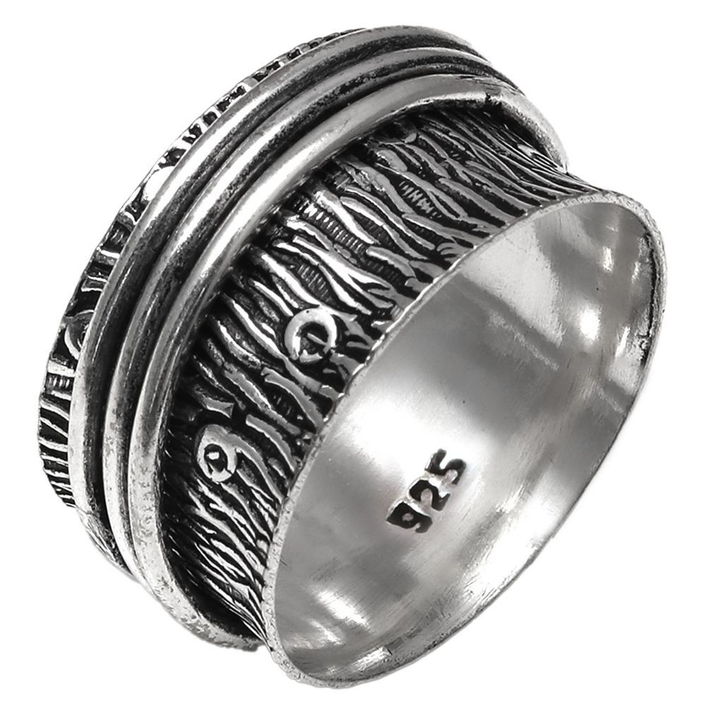 Spinner Anxiety Handmade Silver Jewelry “8”