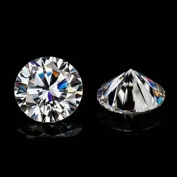 2mm Brilliant 1 Pcs White Round Cut D/VVS1 Loose Moissanite Diamond #12