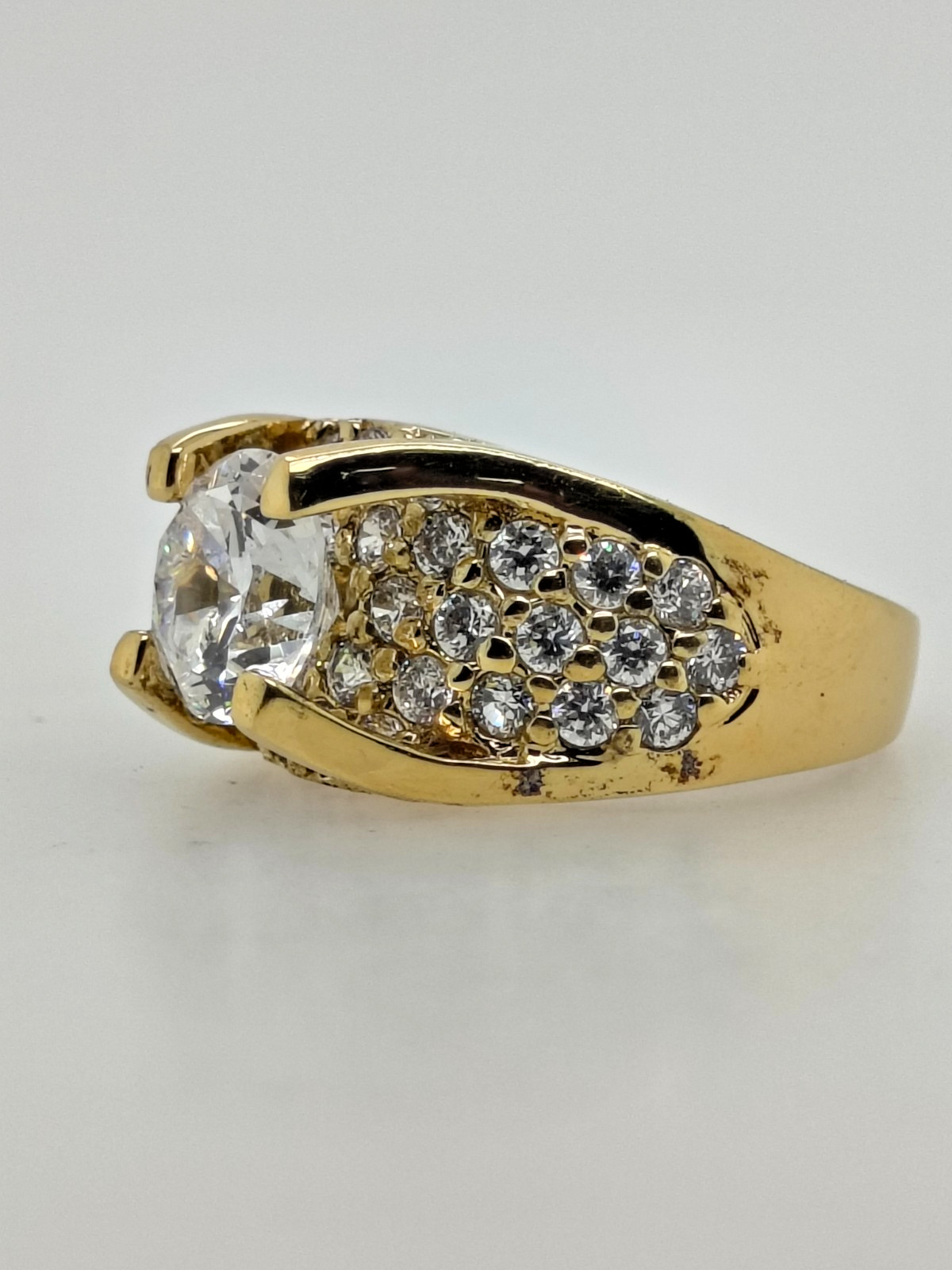 Sterling Silver Cubic Zirconia Engagement Ring for Women Size 5
