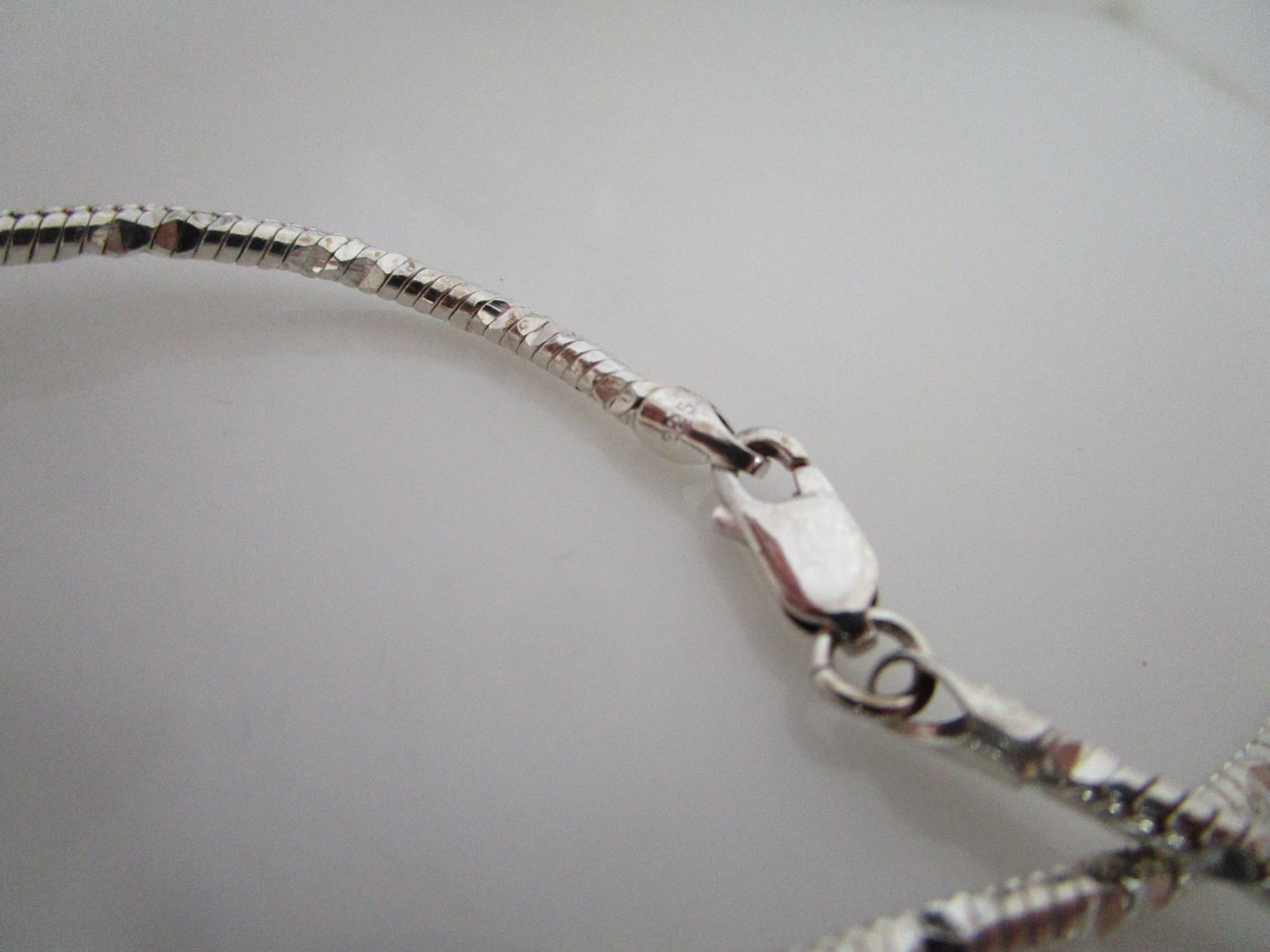 Milor 2.6mm Diamond Cut Snake Sterling 30″ Chain Italy 31 Gr