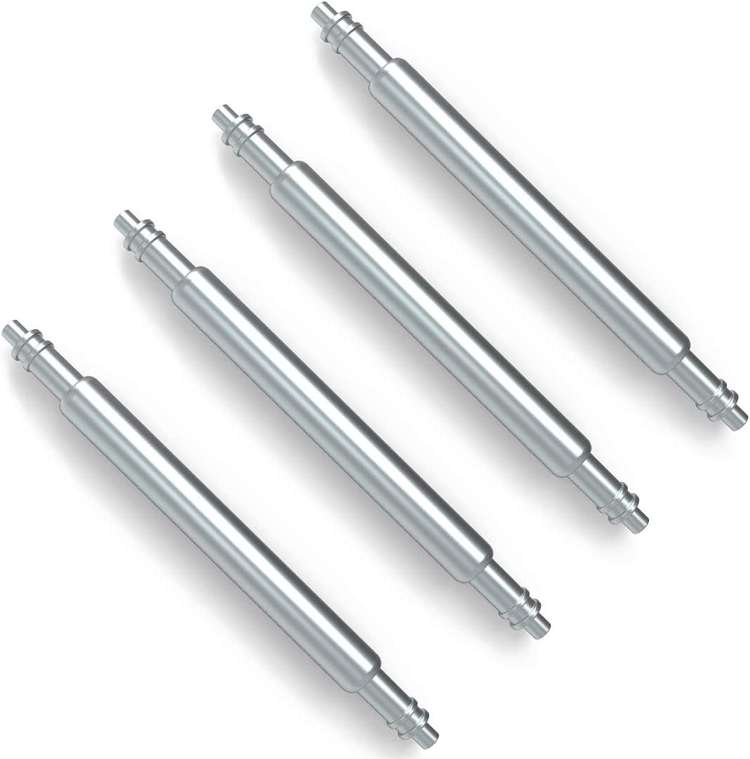 Watch Pins, 1.8mm Thickness Heavy Duty Spring Bar, 4 Pack Stainless Steel Watch
