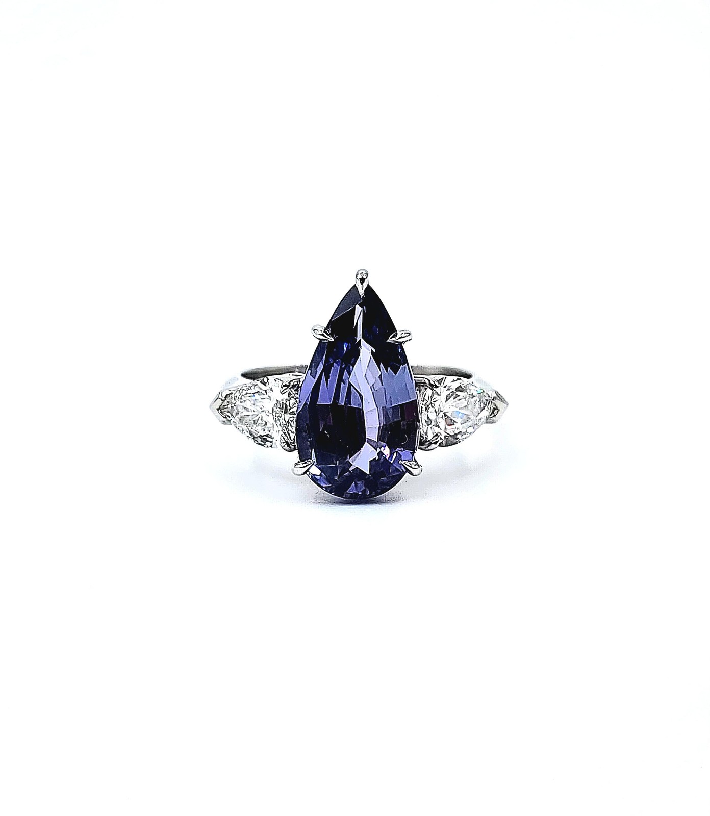 5.09 ct GIA Certified NH Color Change Sapphire & Diamond Ring
