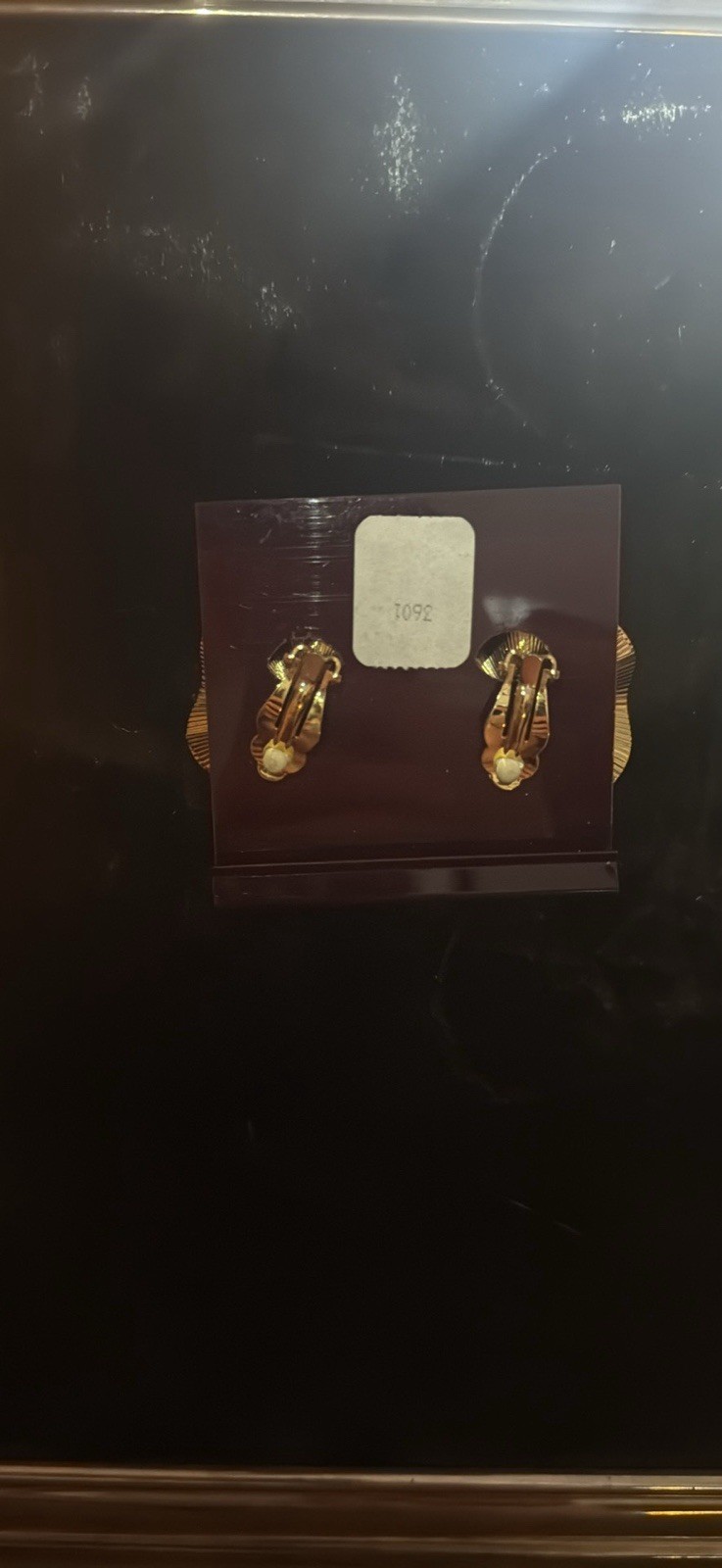 Premier Designs Gold Tone Metal Flower Clip-On Earrings, No Stone