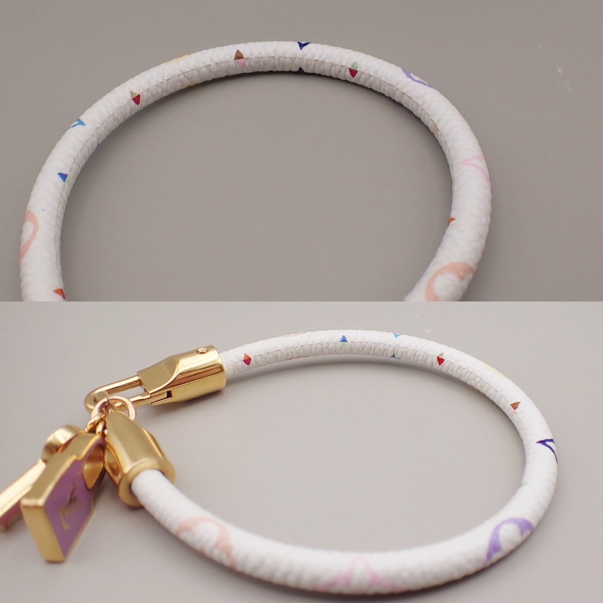 LOUIS VUITTON Luck It Bracelet Bracelet Monogram Multicolore WE M6604F 34KD205