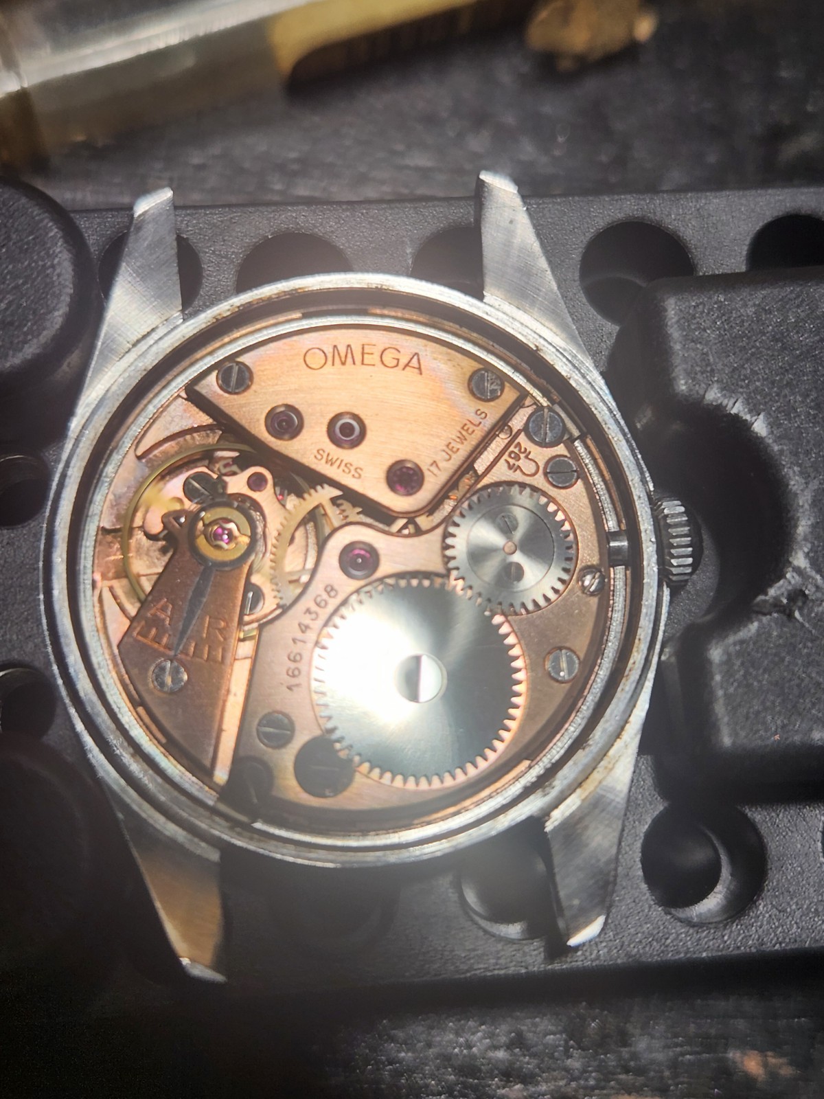 1958 Omega Ranchero Mens Wristwatch Ref 2990-1Cal 267 RUNS GREAT 36MM