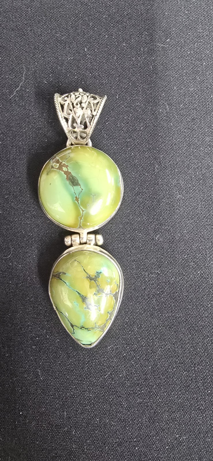 Turquoise Pendant Exoctic Indian Art