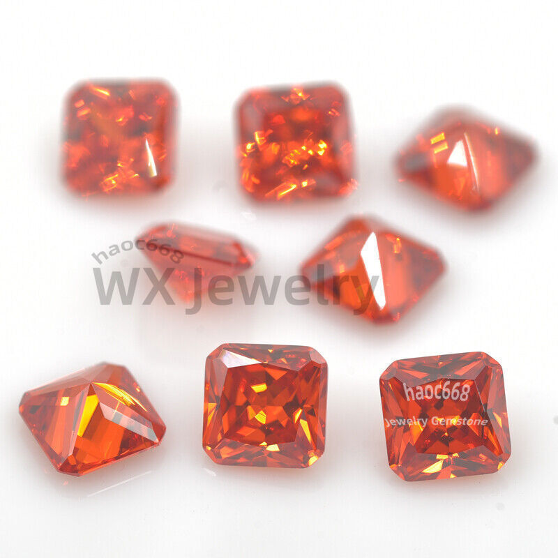 3x3mm-12x12mm Synthetic Square Octangle Loose Cubic Zirconia for making jewelry
