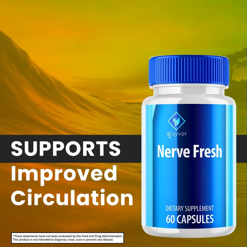 Nerve Fresh Advanced Nerve Support Formula Maximum Strength Vitamin 120 Capsules