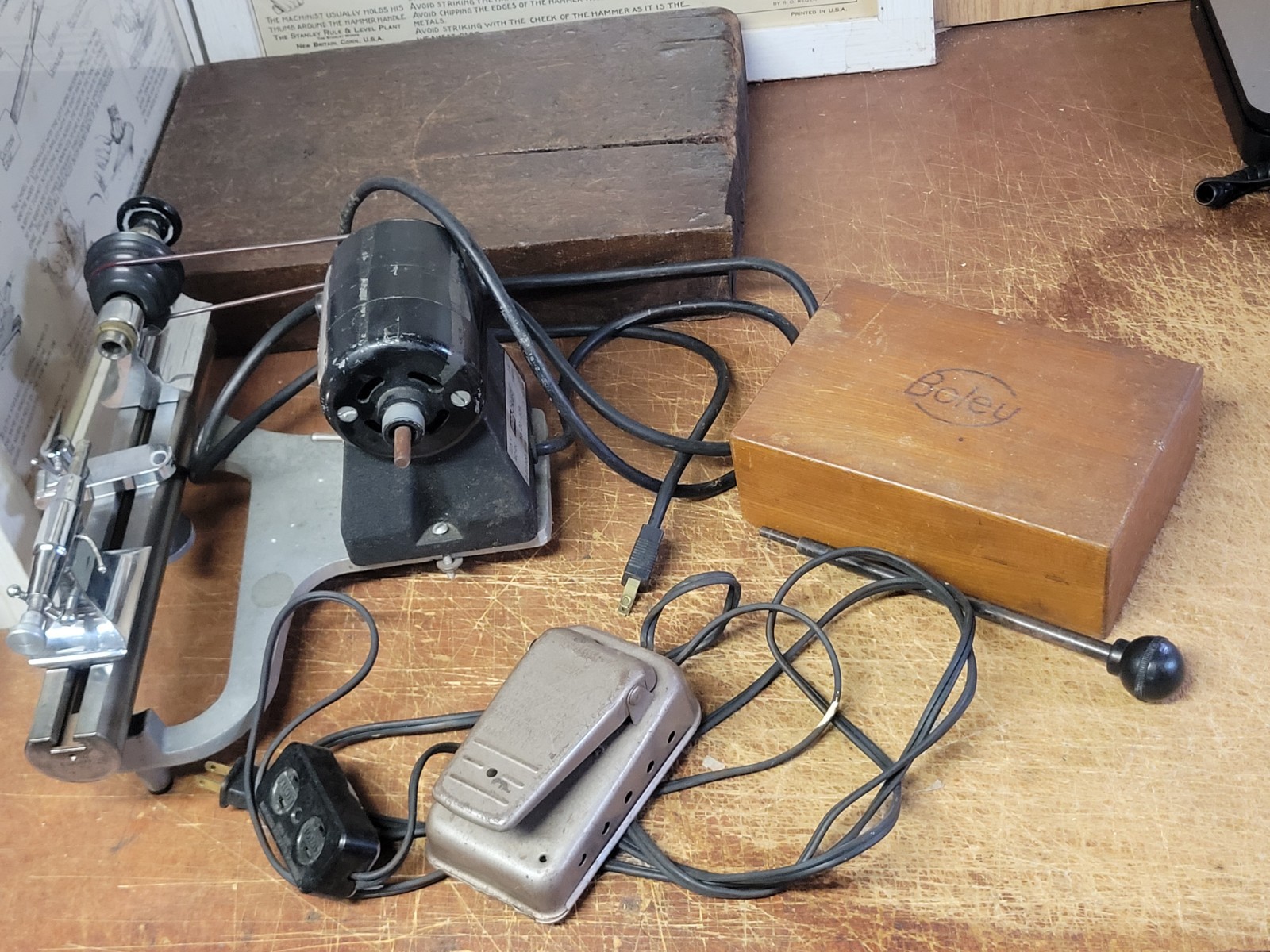 Marshall Peerless Jewelers Lathe With Collets And Accessories