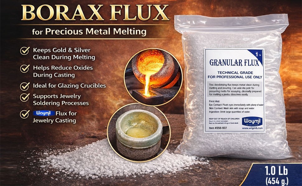 454 Grams Borax Flux Powder For Metals Soldering Welding Casting Forging