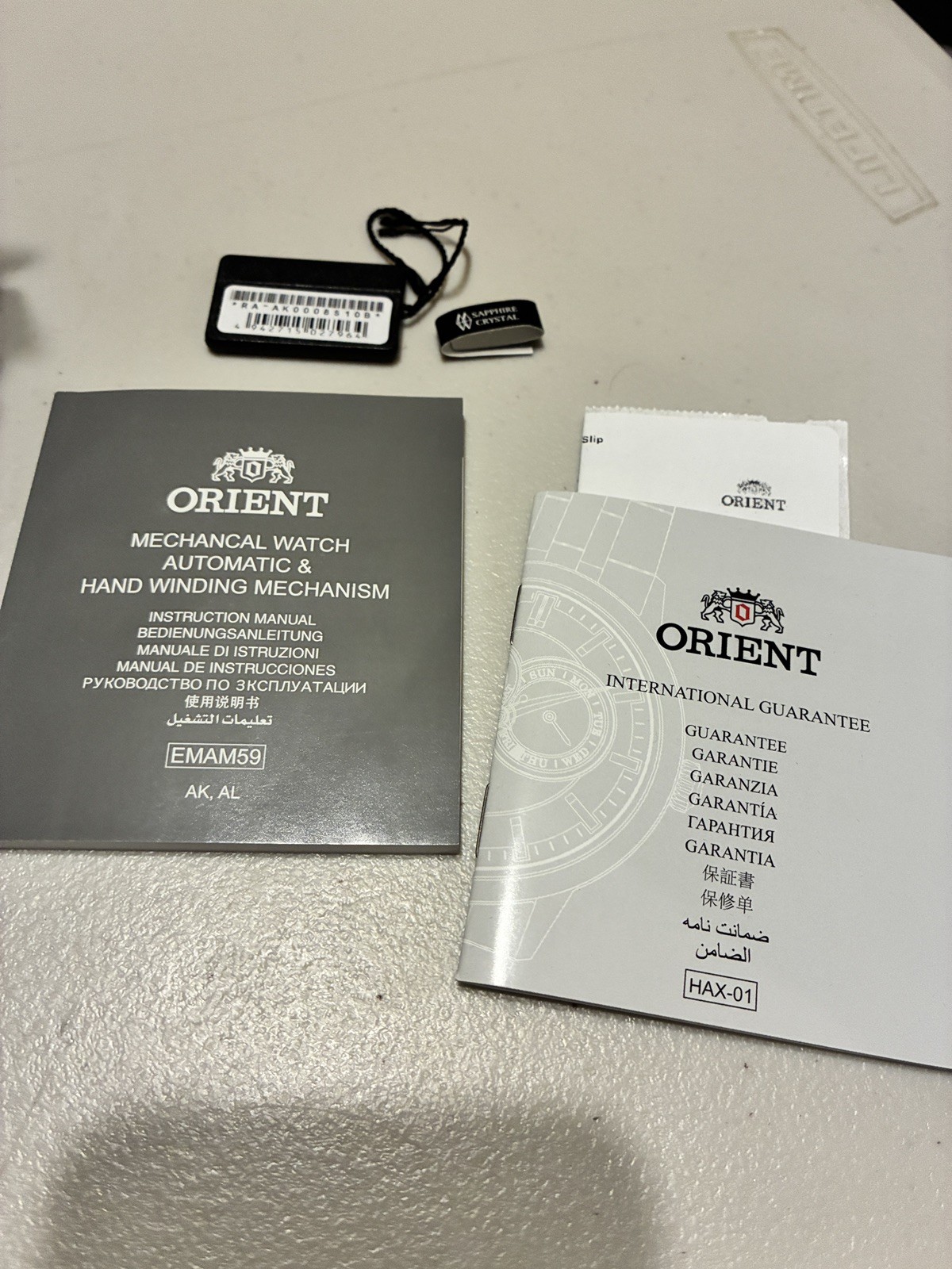 Orient Men’s Sun And Moon Automatic Watch Silver Stainless Case Black Leather