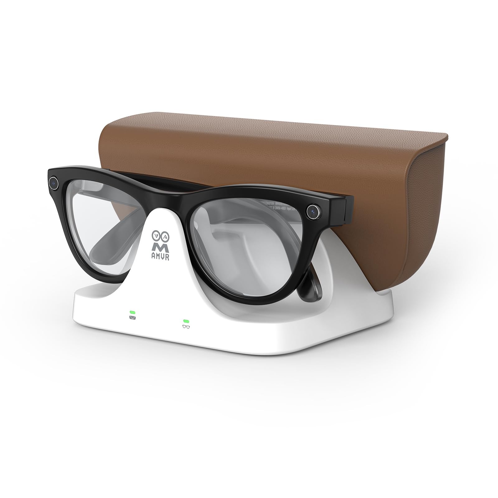 Magnetic 2in1 Charging Dock Compatible with Ray Ban Meta Wayfarer/Skyler/Head…