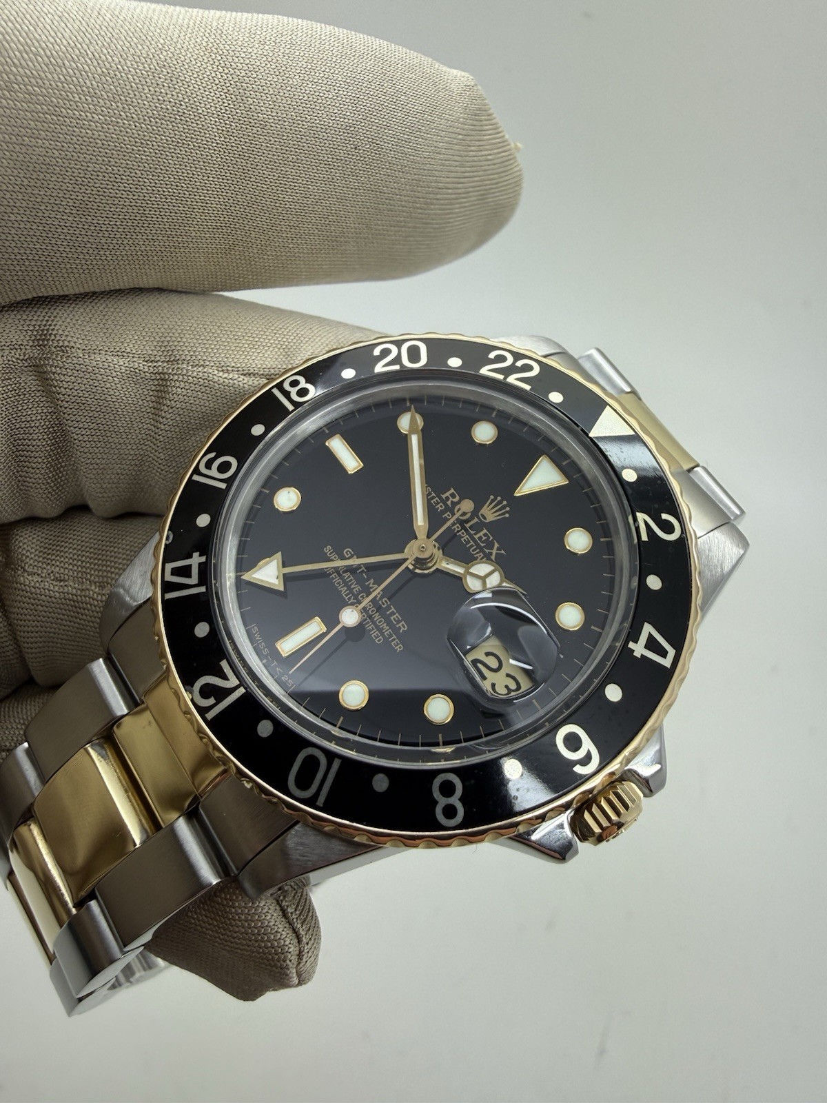 1986 Rolex GMT Master Steel Gold Oyster Black Dial Auto 40mm 16753 *2026 RSC*