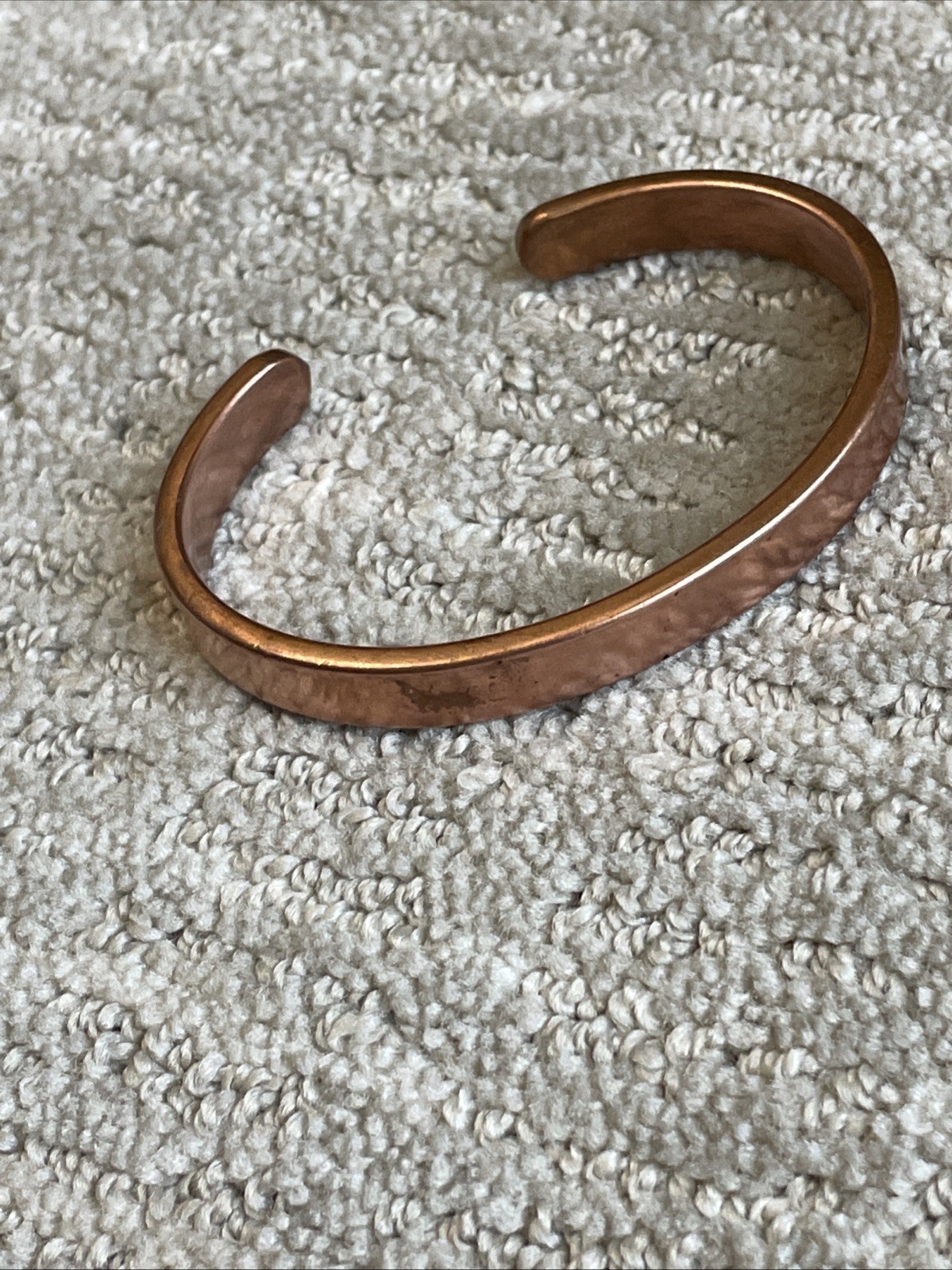 Copper Bracelet Cuff 45 Grams 7.25” 9mm wide