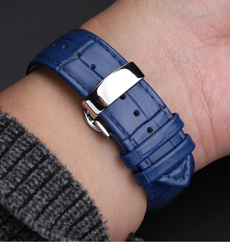 For Zenith Defy Series 49.9000.670 95.9000.670 Genuine Leather Wacthband 22 23mm