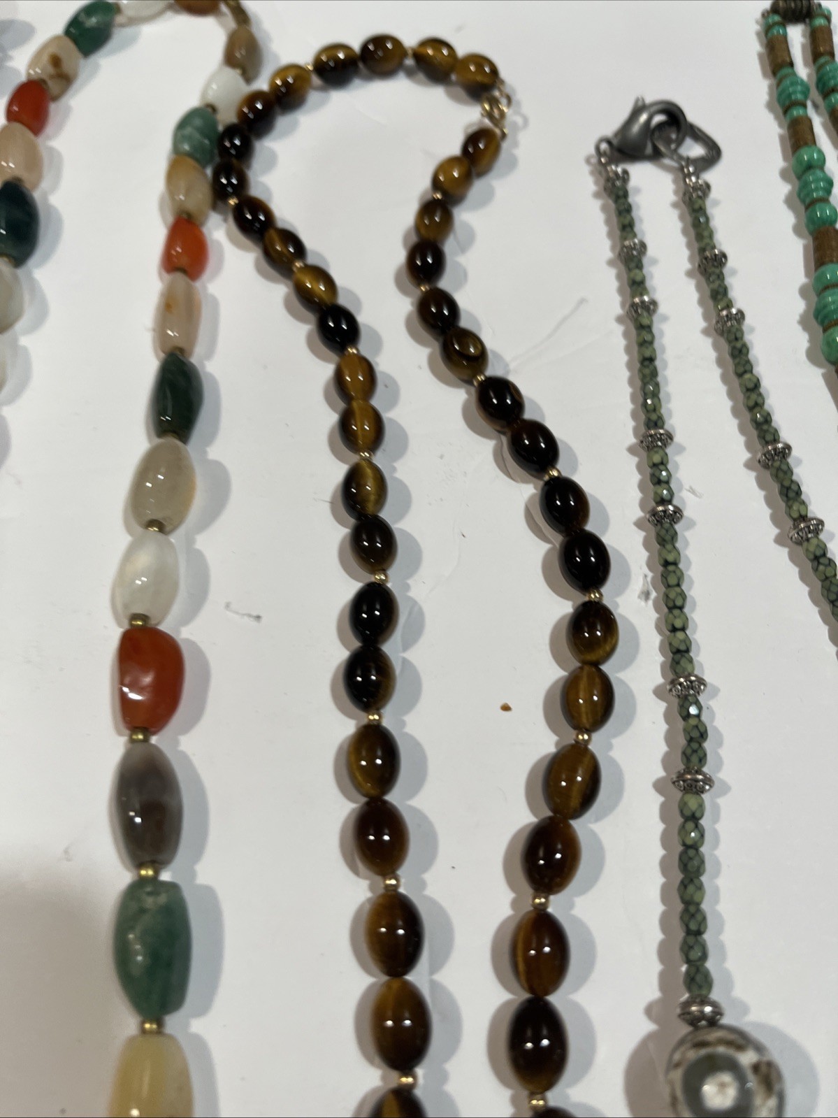 Beads And Stone Jewelry Mix Lot Multicolors Size Vintage & Modern
