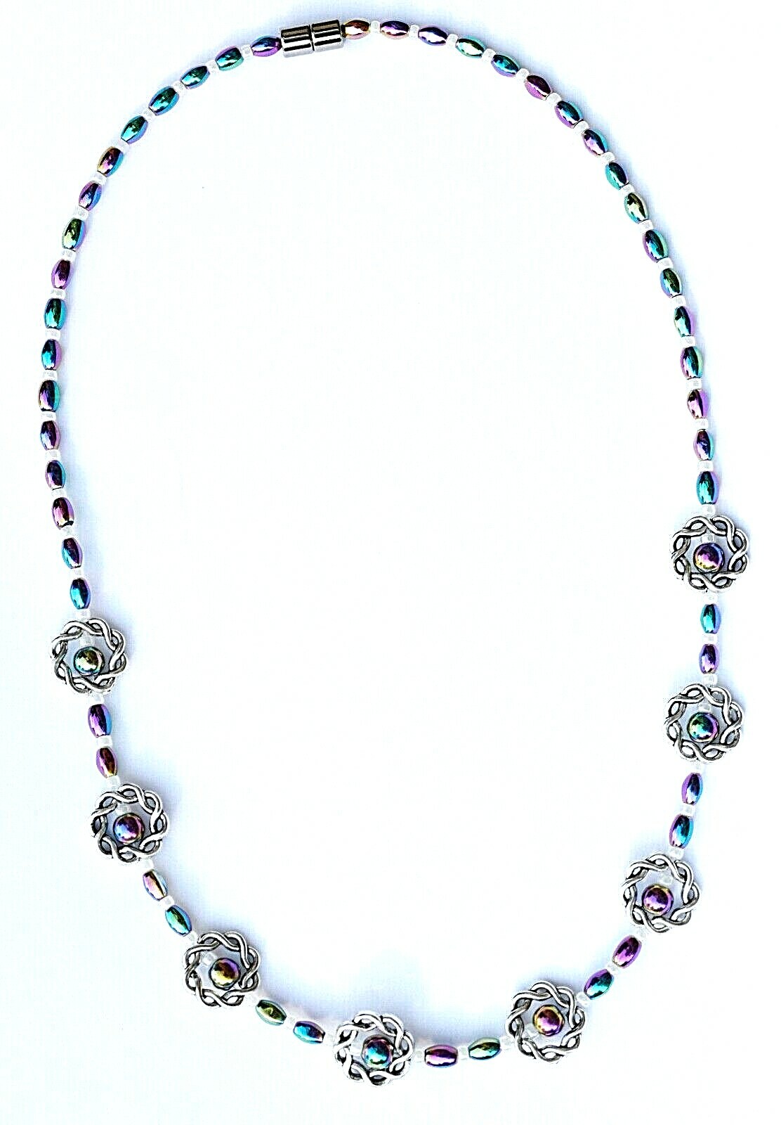 Rainbow Magnetic Hematite Anklet Necklace Bracelet All Ages LOVE THIS
