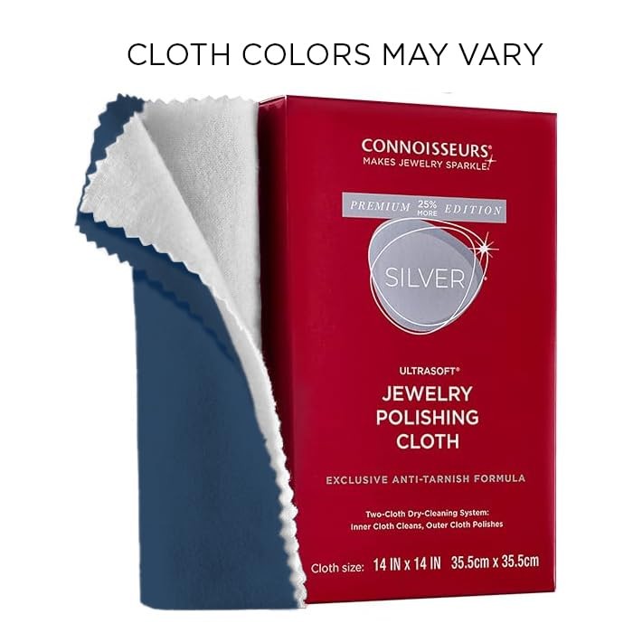 CONNOISSEURS Premium Edition Extra Large Polishing Cloth for Silver Jewelry – Ul